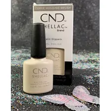 CND SHELLAC SATIN SLIPPERS GEL POLISH