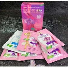 LA PALM COLLAGEN SPA MANICURE - PEDICURE 6 STEPS IN A BOX WITH SERUM LAVENDER & LACE