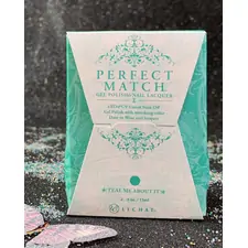 LECHAT TEAL ME ABOUT IT PMS257 PERFECT MATCH GEL POLISH & NAIL LACQUER