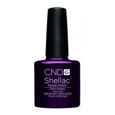 CND SHELLAC UV COLOR COAT - GEL NAIL POLISH - PLUM PAISLEY