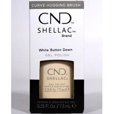CND SHELLAC - WHITE BUTTON DOWN UV GEL NAIL POLISH