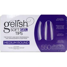 HARMONY GELISH - SOFT GEL TIPS - MEDIUM ROUND 550CT