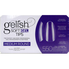 HARMONY GELISH - SOFT GEL TIPS - MEDIUM ROUND 550CT