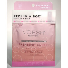 VOESH RASPBERRY SORBET O2 FIZZ 5 STEP PEDI IN A BOX VPC508RBS