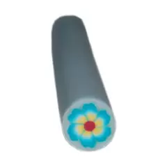 FIMO ART STICK - YELLOW & RED FLOWER