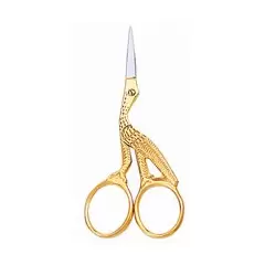 STOCK NAIL SCISSOR / GOLD PLATED 9CM
