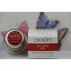 AXXIUM OPI SOAK-OFF GEL LACQUER BIG APPLE RED 6G 0.21 OZ