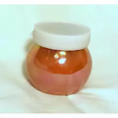 CERAMIC JAR PEARL PINK WITH COVER WERY NICE!!!