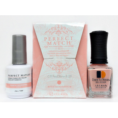 LECHAT PERFECT MATCH GEL POLISH & NAIL LACQUER PEACH CHARMING 2-.5OZ-15ML - PMS169