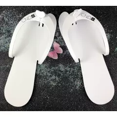 CND PEDICURE SPA DISPOSABLE FLIP FLOPS SLIPPERS WHITE
