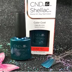 CND SHELLAC VERIDIAN VEIL 91594 GEL COLOR NIGHTSPELL COLLECTION 7.3 ML - 0.25 OZ