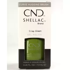 CND SHELLAC - CRISP GREEN UV GEL NAIL POLISH