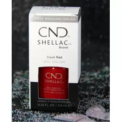 CND SHELLAC - DEVIL RED UV GEL NAIL POLISH