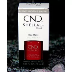CND SHELLAC - HOW MERLOT UV GEL NAIL POLISH