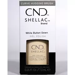 CND SHELLAC - WHITE BUTTON DOWN UV GEL NAIL POLISH