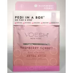 VOESH RASPBERRY SORBET O2 FIZZ 5 STEP PEDI IN A BOX VPC508RBS