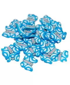 SLICED FIMO ART - BLUE BUTTERFLY (500PCS)