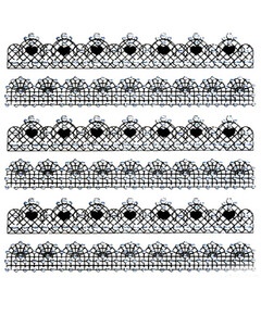 3D DETAILED NAIL STICKERS WITH RHINESTONES LR_N08_B