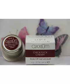AXXIUM OPI SOAK-OFF GEL LACQUER CHICK FLICK CHERRY 6G - 0.21 OZ