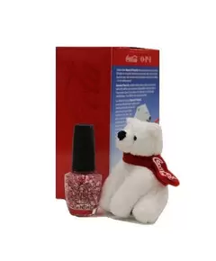 OPI NAIL LACQUER COCA COLA HOLIDAY BEAREST OF THEM ALL WITH FREE BEAR!