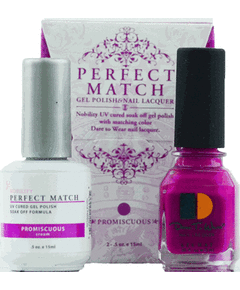 LECHAT PERFECT MATCH GEL POLISH & NAIL LACQUER PROMISCUOUS 2-.5OZ/15ML