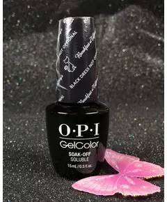 GEL COLOR BY OPI BLACK DRESS NOT OPTIONAL HP H03 HOLIDAY BREAKFAST AT TIFFANY’S COLLECTION