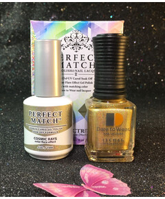 LECHAT COSMIC RAYS SPECTRA COLLECTION PERFECT MATCH GEL POLISH & NAIL LACQUER SPMS02 -.5OZ/15ML