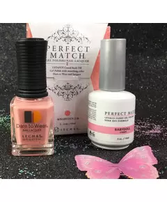 LECHAT BABYDOLL PMS213 PERFECT MATCH EXPOSED COLLECTION GEL POLISH & NAIL LACQUER 2 PCS - 0.5 FL OZ 15ML EACH