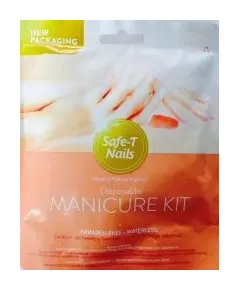 SAFE-T NAILS DISPOSABLE MANICURE KIT PARABEN FREE WATERLESS