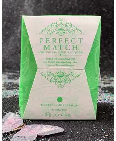 LECHAT EXTRA LIME PLEASE PMS256 PERFECT MATCH GEL POLISH & NAIL LACQUER