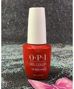 OPI GELCOLOR RED HEADS AHEAD GCU13 SCOTLAND COLLECTION FALL 2019