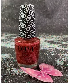 OPI DREAM IN GLITTER HRL14 NAIL LACQUER HELLO KITTY 2019 HOLIDAY COLLECTION