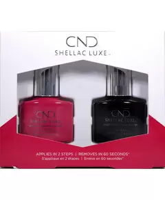 CND SHELLAC FEMME FATALE AND TOP COAT LUXE GEL POLISH SET