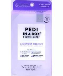VOESH DELUXE PEDICURE IN A BOX 4 IN 1 - LAVENDER RELIEVE