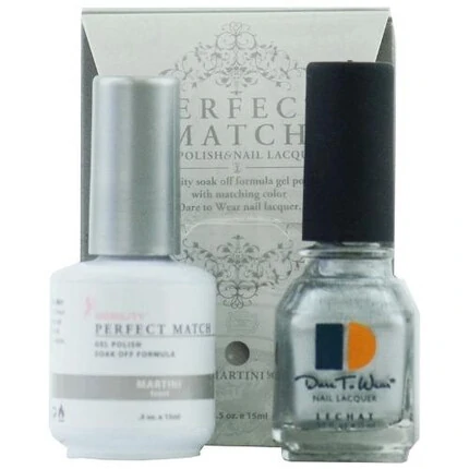 LECHAT PERFECT MATCH GEL POLISH & NAIL LACQUER PEARL MARTINI 2-.5OZ/15ML - PMS16