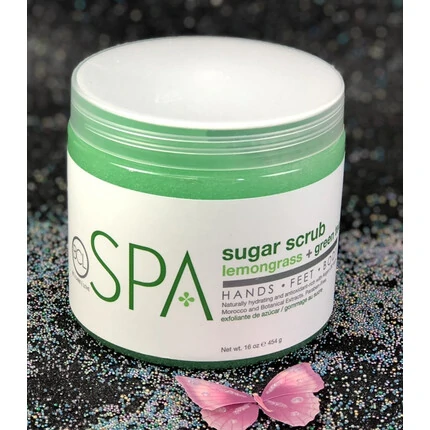 BCL SPA ORGANIC SUGAR SCRUB LEMONGRASS + GREEN TEA 16 FL.OZ 454 G