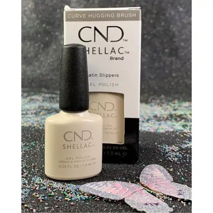 CND SHELLAC SATIN SLIPPERS GEL POLISH