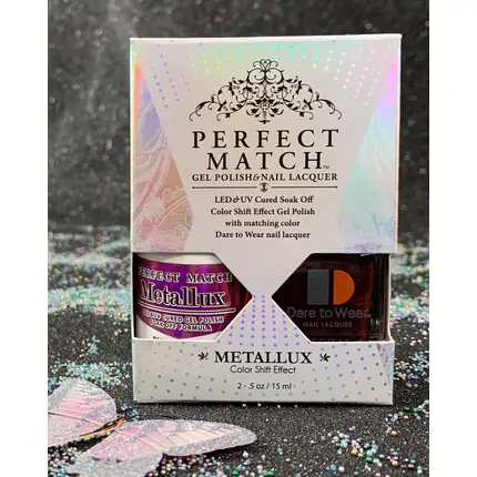 LECHAT PHOENIX RISE METALLUX MLMS10 PERFECT MATCH GEL POLISH & NAIL LACQUER