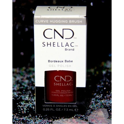 CND SHELLAC - BORDEAUX BABE UV GEL NAIL POLISH