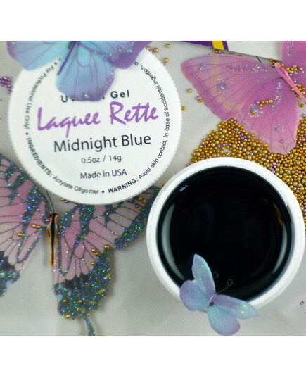 LAQUEE RETTE - UV NAIL GEL - MIDNIGHT BLUE .5OZ (14G)