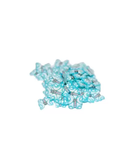 SLICED FIMO ART - LIGHT BLUE BUTTERFLY (500PCS)