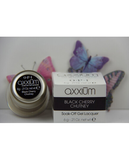 AXXIUM OPI SOAK-OFF GEL LACQUER BLACK CHERRY CHUTNEY 6G - 0.21 OZ