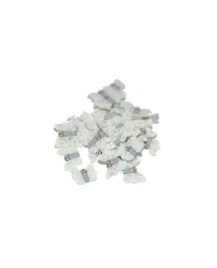 SLICED FIMO ART - WHITE BUTTERFLY (500PCS)