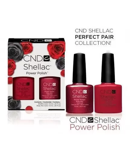 CND SHELLAC DUO KIT WILDFIRE & RUBY RITZ