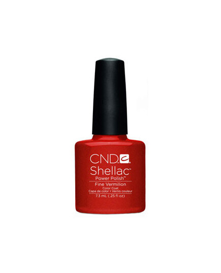 CND SHELLAC UV COLOR COAT - GEL NAIL POLISH - FINE VERMILION