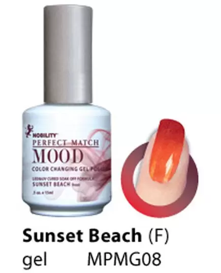 LECHAT SUNSET BEACH FROST PERFECT MATCH MOOD COLOR CHANGING GEL POLISH MPMG08