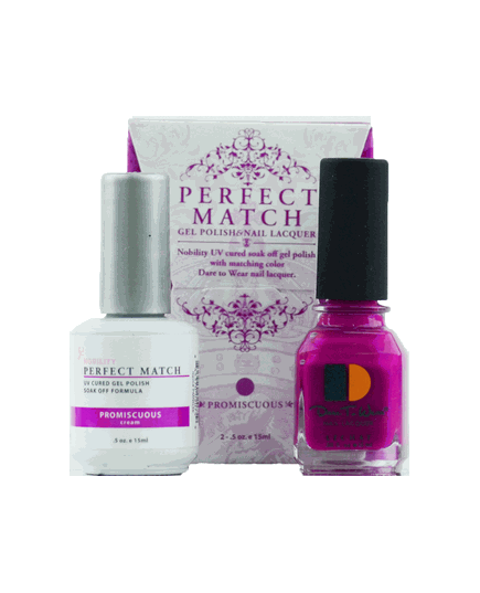 LECHAT PERFECT MATCH GEL POLISH & NAIL LACQUER PROMISCUOUS 2-.5OZ/15ML