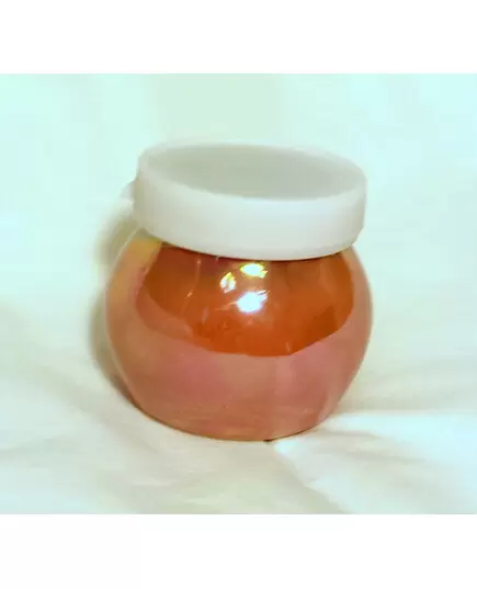CERAMIC JAR PEARL PINK WITH COVER WERY NICE!!!