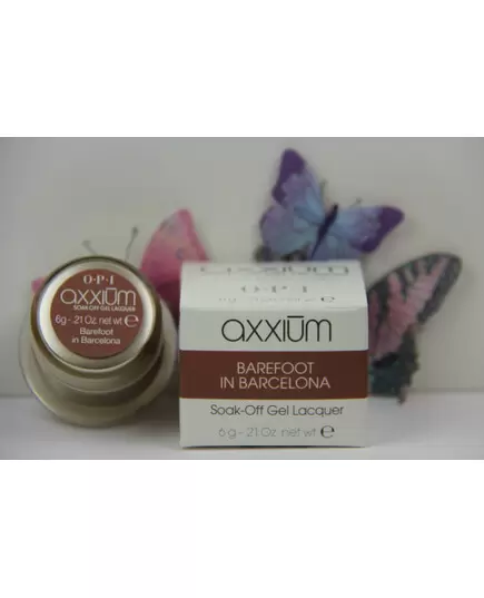 AXXIUM OPI SOAK-OFF GEL LACQUER BAREFOOT IN BARCELONA 6G - 0.21OZ