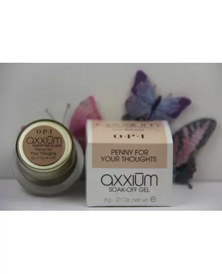 AXXIUM OPI SOAK-OFF GEL LACQUER PENNY FOR YOUR THOUGHTS 6 GM - 0.21OZ
